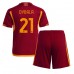 AS Roma Paulo Dybala #21 Dětské Oblečení Domácí Dres 2023-24 Krátkým Rukávem (+ trenýrky)
